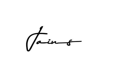 Use a signature maker to create a handwritten signature online. With this signature software, you can design (Asem Kandis PERSONAL USE) your own signature for name Jains. Jains signature style 9 images and pictures png