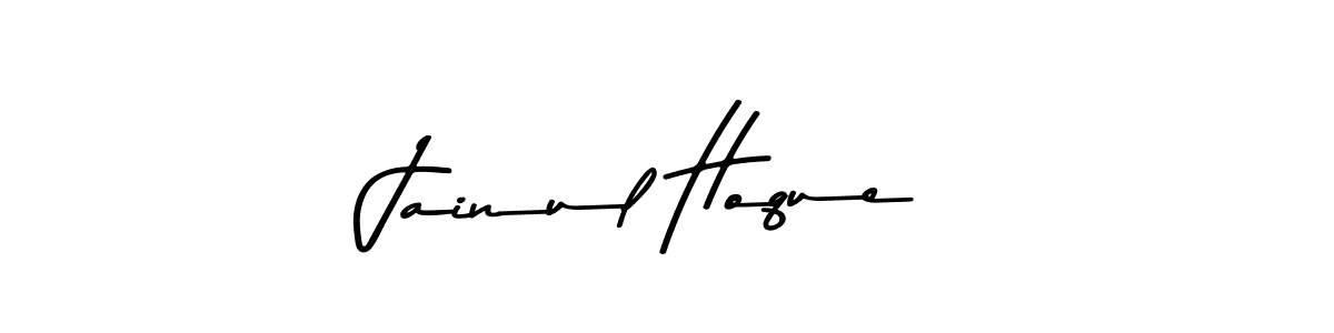 Create a beautiful signature design for name Jainul Hoque. With this signature (Asem Kandis PERSONAL USE) fonts, you can make a handwritten signature for free. Jainul Hoque signature style 9 images and pictures png