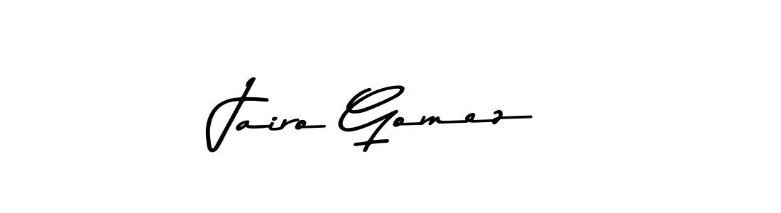 Design your own signature with our free online signature maker. With this signature software, you can create a handwritten (Asem Kandis PERSONAL USE) signature for name Jairo Gomez. Jairo Gomez signature style 9 images and pictures png