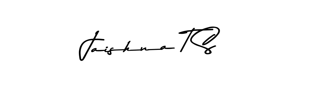 Create a beautiful signature design for name Jaishna T S. With this signature (Asem Kandis PERSONAL USE) fonts, you can make a handwritten signature for free. Jaishna T S signature style 9 images and pictures png