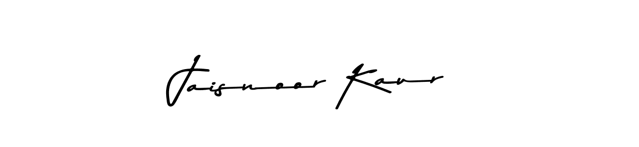 Make a beautiful signature design for name Jaisnoor Kaur. With this signature (Asem Kandis PERSONAL USE) style, you can create a handwritten signature for free. Jaisnoor Kaur signature style 9 images and pictures png