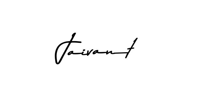 How to make Jaivant name signature. Use Asem Kandis PERSONAL USE style for creating short signs online. This is the latest handwritten sign. Jaivant signature style 9 images and pictures png