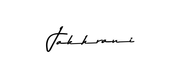 Create a beautiful signature design for name Jakhrani. With this signature (Asem Kandis PERSONAL USE) fonts, you can make a handwritten signature for free. Jakhrani signature style 9 images and pictures png