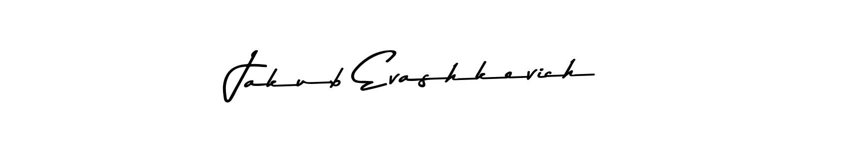 Design your own signature with our free online signature maker. With this signature software, you can create a handwritten (Asem Kandis PERSONAL USE) signature for name Jakub Evashkevich. Jakub Evashkevich signature style 9 images and pictures png