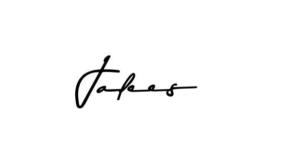 Use a signature maker to create a handwritten signature online. With this signature software, you can design (Asem Kandis PERSONAL USE) your own signature for name Jalees. Jalees signature style 9 images and pictures png