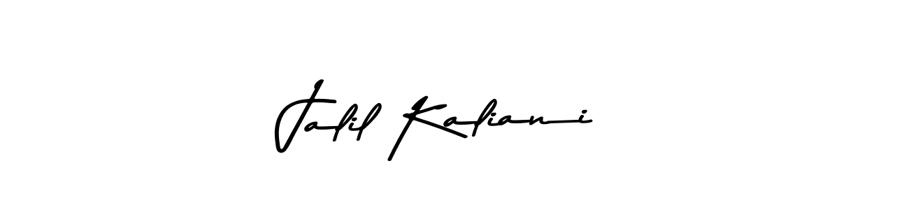Jalil Kaliani stylish signature style. Best Handwritten Sign (Asem Kandis PERSONAL USE) for my name. Handwritten Signature Collection Ideas for my name Jalil Kaliani. Jalil Kaliani signature style 9 images and pictures png