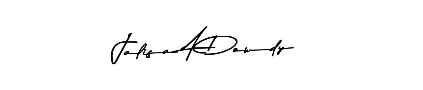 Use a signature maker to create a handwritten signature online. With this signature software, you can design (Asem Kandis PERSONAL USE) your own signature for name Jalisa A Dowdy. Jalisa A Dowdy signature style 9 images and pictures png