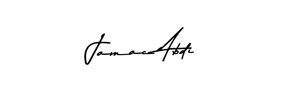 You can use this online signature creator to create a handwritten signature for the name Jamac Abdi. This is the best online autograph maker. Jamac Abdi signature style 9 images and pictures png