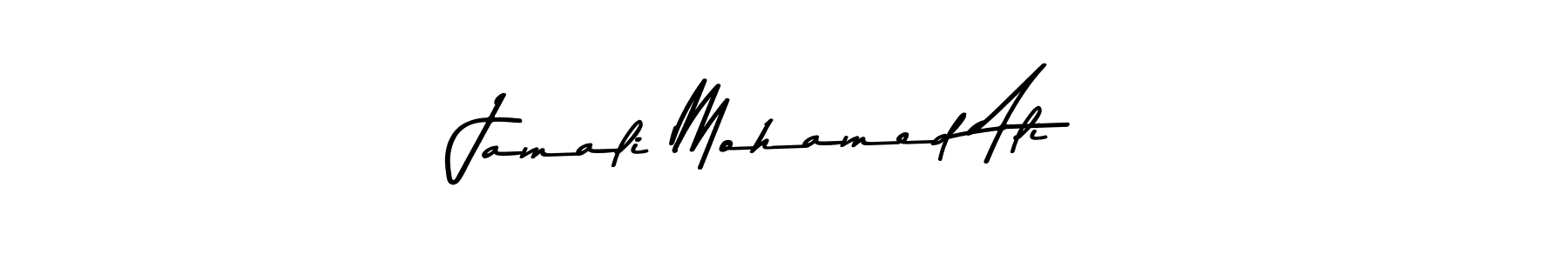 Make a beautiful signature design for name Jamali Mohamed Ali. With this signature (Asem Kandis PERSONAL USE) style, you can create a handwritten signature for free. Jamali Mohamed Ali signature style 9 images and pictures png