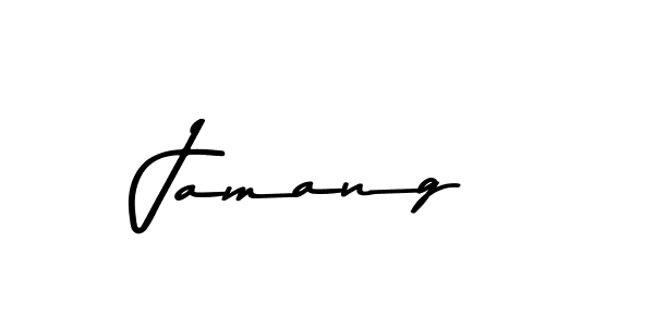 Create a beautiful signature design for name Jamang. With this signature (Asem Kandis PERSONAL USE) fonts, you can make a handwritten signature for free. Jamang signature style 9 images and pictures png