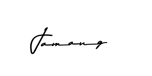 Use a signature maker to create a handwritten signature online. With this signature software, you can design (Asem Kandis PERSONAL USE) your own signature for name Jamang. Jamang signature style 9 images and pictures png