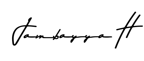 You should practise on your own different ways (Asem Kandis PERSONAL USE) to write your name (Jambayya H) in signature. Don't let someone else do it for you. Jambayya H signature style 9 images and pictures png