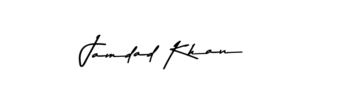 Create a beautiful signature design for name Jamdad Khan. With this signature (Asem Kandis PERSONAL USE) fonts, you can make a handwritten signature for free. Jamdad Khan signature style 9 images and pictures png