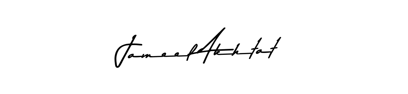 Use a signature maker to create a handwritten signature online. With this signature software, you can design (Asem Kandis PERSONAL USE) your own signature for name Jameel Akhtat. Jameel Akhtat signature style 9 images and pictures png