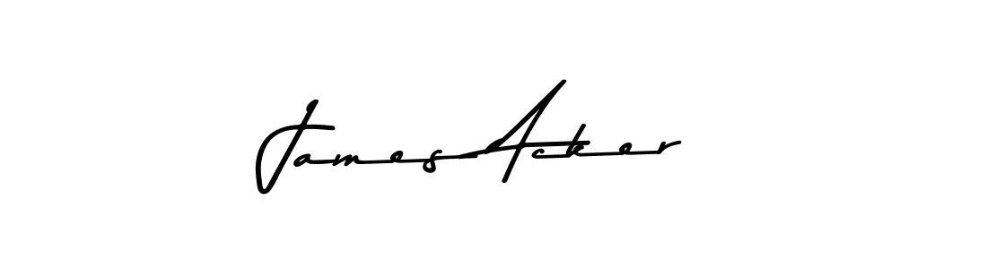 Design your own signature with our free online signature maker. With this signature software, you can create a handwritten (Asem Kandis PERSONAL USE) signature for name James Acker. James Acker signature style 9 images and pictures png