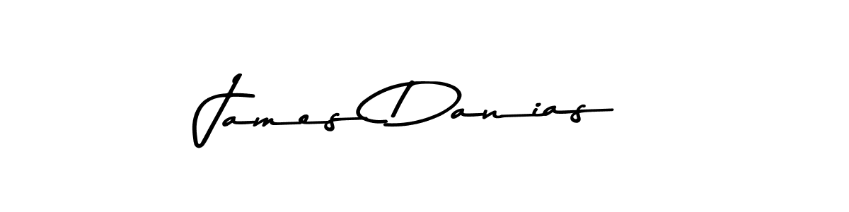 Make a beautiful signature design for name James Danias. With this signature (Asem Kandis PERSONAL USE) style, you can create a handwritten signature for free. James Danias signature style 9 images and pictures png