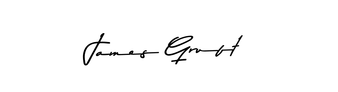 Make a beautiful signature design for name James Gruft. With this signature (Asem Kandis PERSONAL USE) style, you can create a handwritten signature for free. James Gruft signature style 9 images and pictures png