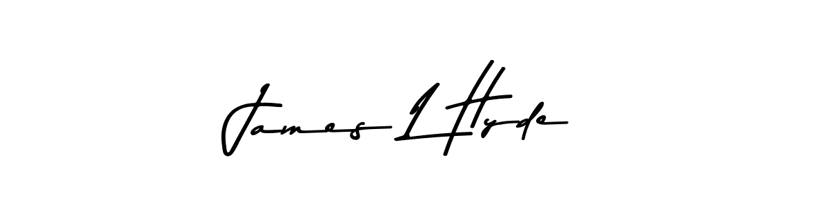 You should practise on your own different ways (Asem Kandis PERSONAL USE) to write your name (James L Hyde) in signature. don't let someone else do it for you. James L Hyde signature style 9 images and pictures png
