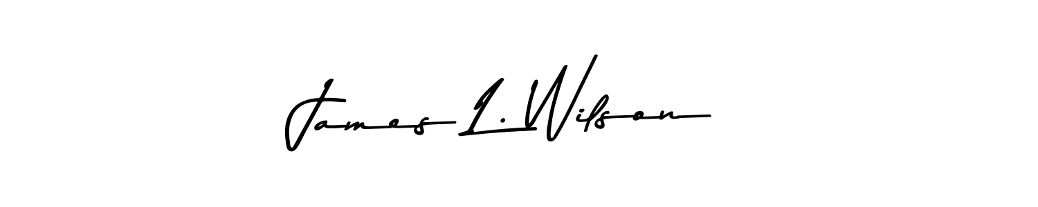 Make a beautiful signature design for name James L. Wilson. With this signature (Asem Kandis PERSONAL USE) style, you can create a handwritten signature for free. James L. Wilson signature style 9 images and pictures png