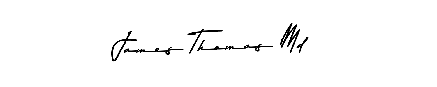 Also You can easily find your signature by using the search form. We will create James Thomas Md name handwritten signature images for you free of cost using Asem Kandis PERSONAL USE sign style. James Thomas Md signature style 9 images and pictures png