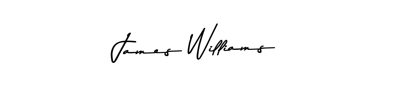 How to make James Williams name signature. Use Asem Kandis PERSONAL USE style for creating short signs online. This is the latest handwritten sign. James Williams signature style 9 images and pictures png