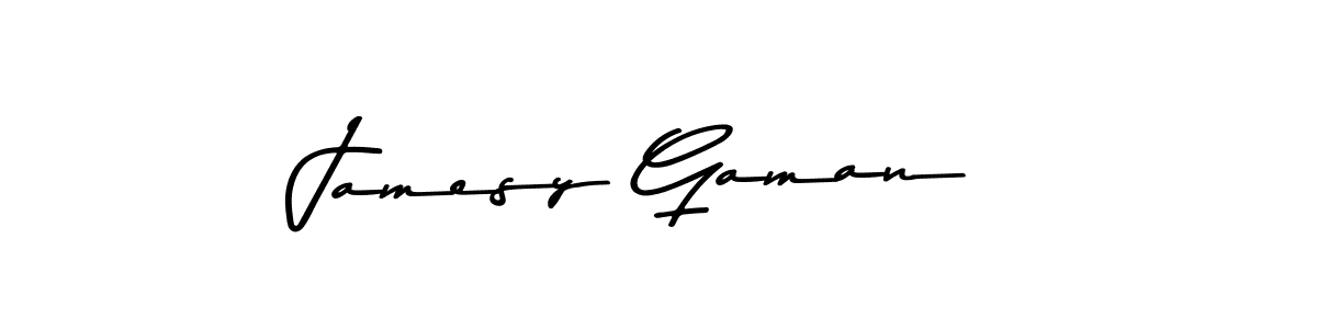 Use a signature maker to create a handwritten signature online. With this signature software, you can design (Asem Kandis PERSONAL USE) your own signature for name Jamesy Gaman. Jamesy Gaman signature style 9 images and pictures png