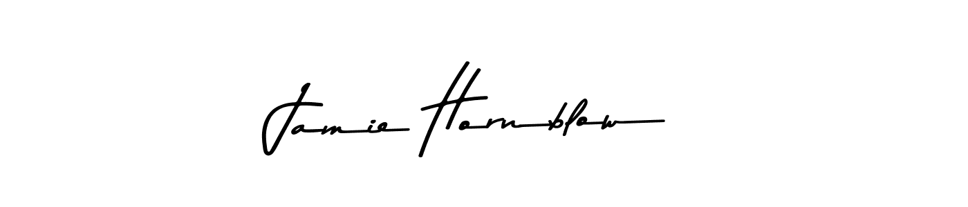 Jamie Hornblow stylish signature style. Best Handwritten Sign (Asem Kandis PERSONAL USE) for my name. Handwritten Signature Collection Ideas for my name Jamie Hornblow. Jamie Hornblow signature style 9 images and pictures png