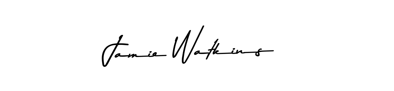 How to make Jamie Watkins name signature. Use Asem Kandis PERSONAL USE style for creating short signs online. This is the latest handwritten sign. Jamie Watkins signature style 9 images and pictures png