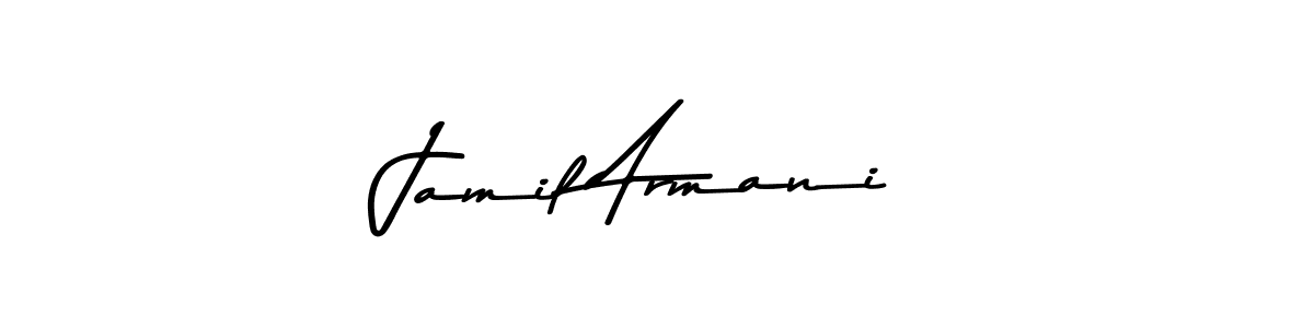 Create a beautiful signature design for name Jamil Armani. With this signature (Asem Kandis PERSONAL USE) fonts, you can make a handwritten signature for free. Jamil Armani signature style 9 images and pictures png