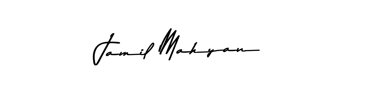 Use a signature maker to create a handwritten signature online. With this signature software, you can design (Asem Kandis PERSONAL USE) your own signature for name Jamil Mahyan. Jamil Mahyan signature style 9 images and pictures png