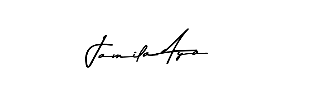 The best way (Asem Kandis PERSONAL USE) to make a short signature is to pick only two or three words in your name. The name Jamila Aya include a total of six letters. For converting this name. Jamila Aya signature style 9 images and pictures png