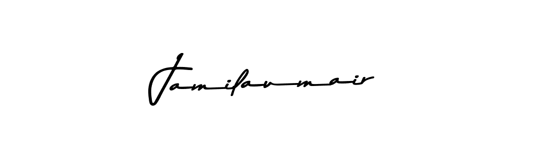 Design your own signature with our free online signature maker. With this signature software, you can create a handwritten (Asem Kandis PERSONAL USE) signature for name Jamilaumair. Jamilaumair signature style 9 images and pictures png