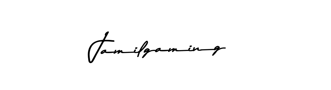Also we have Jamilgaming name is the best signature style. Create professional handwritten signature collection using Asem Kandis PERSONAL USE autograph style. Jamilgaming signature style 9 images and pictures png