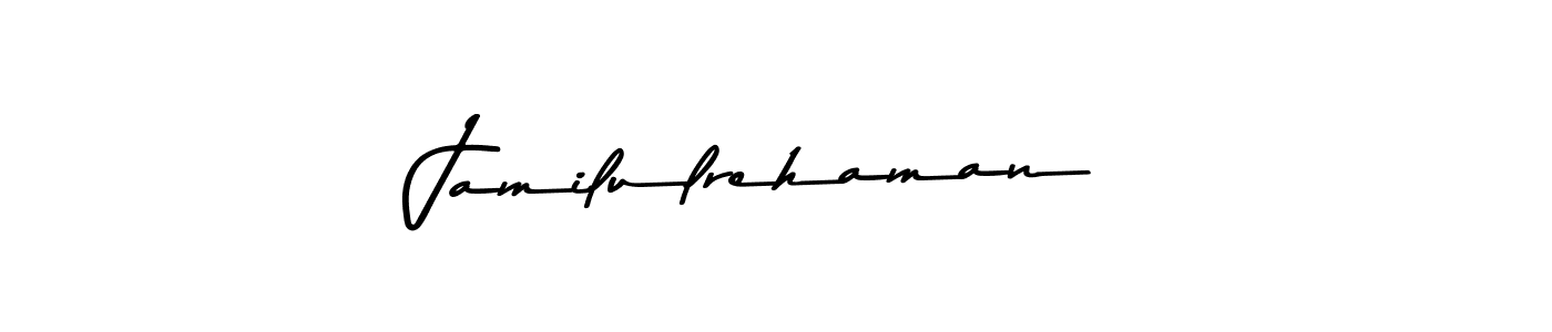 if you are searching for the best signature style for your name Jamilulrehaman. so please give up your signature search. here we have designed multiple signature styles  using Asem Kandis PERSONAL USE. Jamilulrehaman signature style 9 images and pictures png