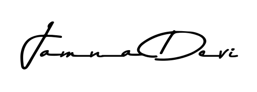 Designed for modern professionals: Jamna Devi name signature crafted with Asem Kandis PERSONAL USE script. Ready for digital PDF workflows. Jamna Devi signature style 9 images and pictures png