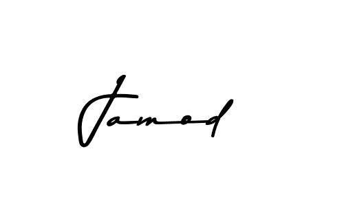 Create a beautiful signature design for name Jamod. With this signature (Asem Kandis PERSONAL USE) fonts, you can make a handwritten signature for free. Jamod signature style 9 images and pictures png