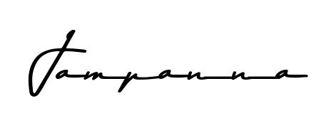 Make your name Jampanna memorable on every contract using Asem Kandis PERSONAL USE autograph style. Instant transparent background export available. Jampanna signature style 9 images and pictures png