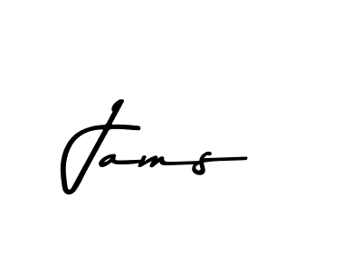 How to make Jams name signature. Use Asem Kandis PERSONAL USE style for creating short signs online. This is the latest handwritten sign. Jams signature style 9 images and pictures png