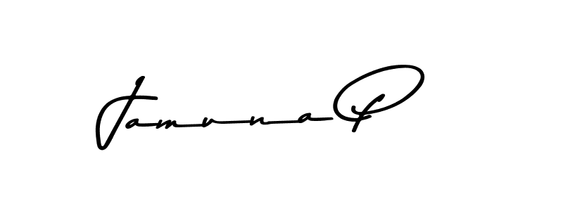 Jamuna P stylish signature style. Best Handwritten Sign (Asem Kandis PERSONAL USE) for my name. Handwritten Signature Collection Ideas for my name Jamuna P. Jamuna P signature style 9 images and pictures png