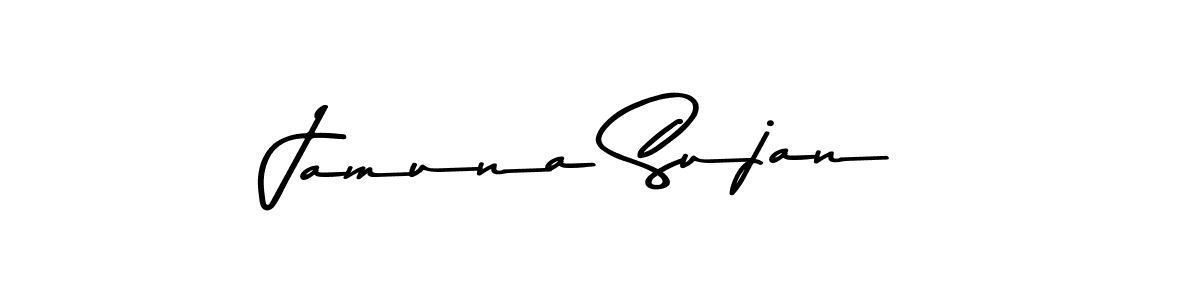 How to make Jamuna Sujan signature? Asem Kandis PERSONAL USE is a professional autograph style. Create handwritten signature for Jamuna Sujan name. Jamuna Sujan signature style 9 images and pictures png