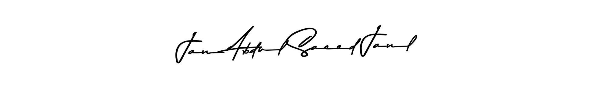 Use a signature maker to create a handwritten signature online. With this signature software, you can design (Asem Kandis PERSONAL USE) your own signature for name Jan Abdul Saeed Janl. Jan Abdul Saeed Janl signature style 9 images and pictures png