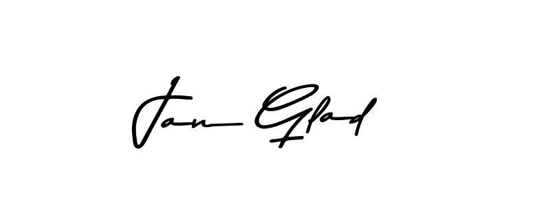 if you are searching for the best signature style for your name Jan Glad. so please give up your signature search. here we have designed multiple signature styles  using Asem Kandis PERSONAL USE. Jan Glad signature style 9 images and pictures png