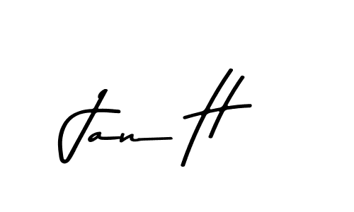 Create a beautiful signature design for name Jan H. With this signature (Asem Kandis PERSONAL USE) fonts, you can make a handwritten signature for free. Jan H signature style 9 images and pictures png