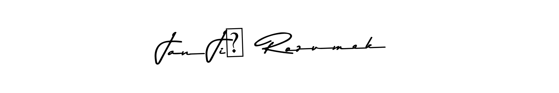 Make a beautiful signature design for name Jan Jiří Rozumek. With this signature (Asem Kandis PERSONAL USE) style, you can create a handwritten signature for free. Jan Jiří Rozumek signature style 9 images and pictures png