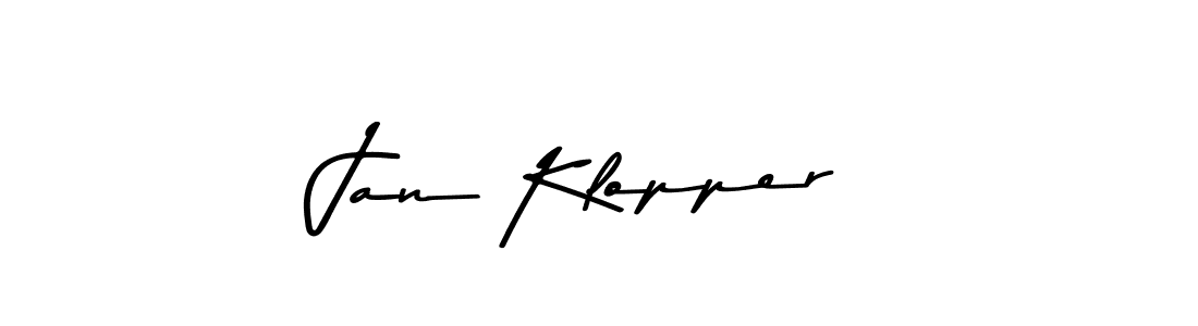 Create a beautiful signature design for name Jan Klopper. With this signature (Asem Kandis PERSONAL USE) fonts, you can make a handwritten signature for free. Jan Klopper signature style 9 images and pictures png