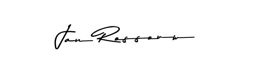Jan Rossouw stylish signature style. Best Handwritten Sign (Asem Kandis PERSONAL USE) for my name. Handwritten Signature Collection Ideas for my name Jan Rossouw. Jan Rossouw signature style 9 images and pictures png