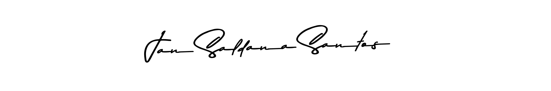 Use a signature maker to create a handwritten signature online. With this signature software, you can design (Asem Kandis PERSONAL USE) your own signature for name Jan Saldana Santos. Jan Saldana Santos signature style 9 images and pictures png