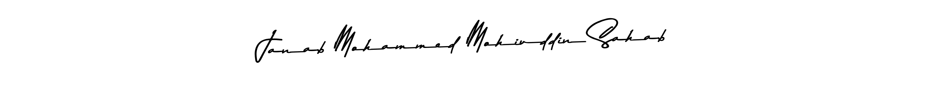 Design your own signature with our free online signature maker. With this signature software, you can create a handwritten (Asem Kandis PERSONAL USE) signature for name Janab Mohammed Mohiuddin Sahab. Janab Mohammed Mohiuddin Sahab signature style 9 images and pictures png