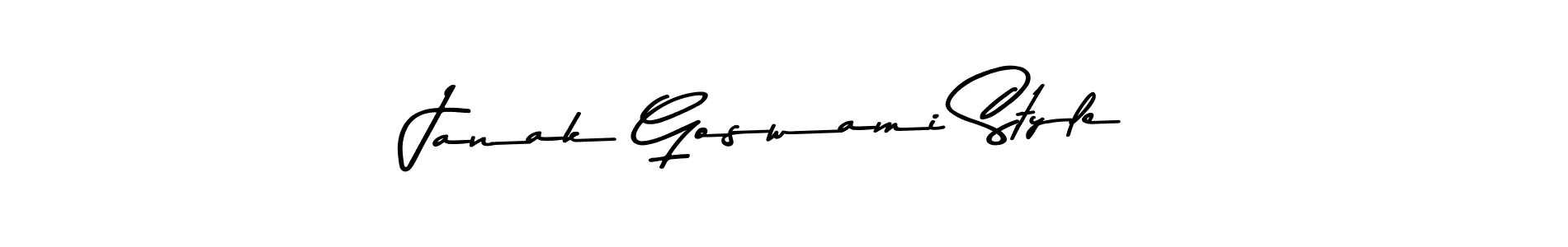 You should practise on your own different ways (Asem Kandis PERSONAL USE) to write your name (Janak Goswami Style) in signature. don't let someone else do it for you. Janak Goswami Style signature style 9 images and pictures png