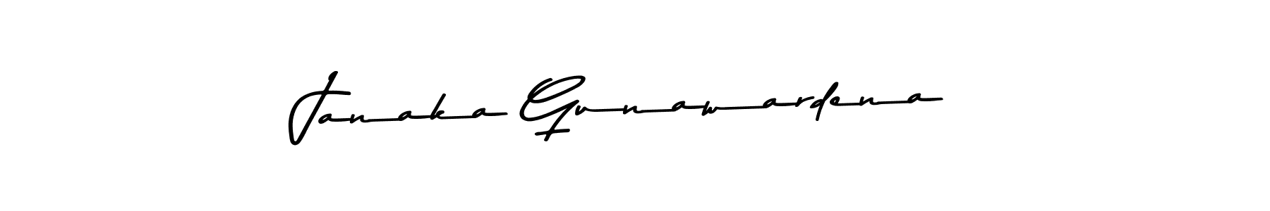 How to make Janaka Gunawardena name signature. Use Asem Kandis PERSONAL USE style for creating short signs online. This is the latest handwritten sign. Janaka Gunawardena signature style 9 images and pictures png